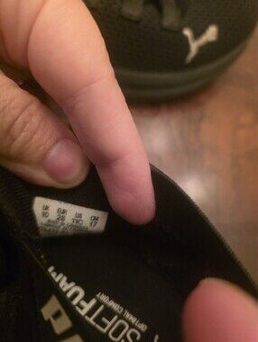 Puma Boys Black Athletic Sneakers
